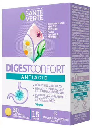 Santé Verte DigestConfort Antiacid 30 Unités