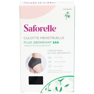Saforelle Culotte pour les Règles Flux Abondant Taille 42