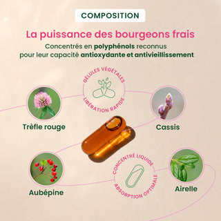 HerbalGem GemmoCaps® Ménopause Bio 30 Capsules – Accompagnement naturel du bien-être féminin