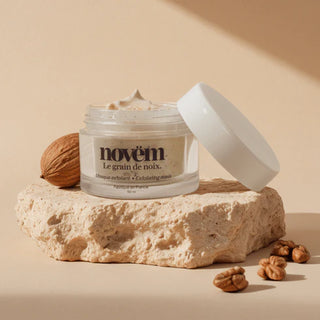Novem Masque Gommage Doux Peau Sensible à la Noix de Grenoble