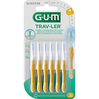 Gum Trav-ler Brossettes Interdentaires 1514 1,3mm x6