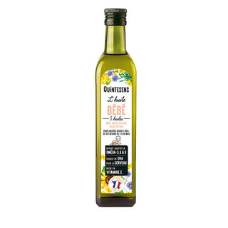 Quintesens Mélange de 5 Huiles Bébé Bio – 250 ml