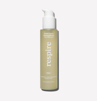 RESPIRE – Huile Lactée Démaquillante Waterproof 150 ml – Démaquillant visage naturel