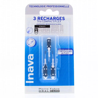 Inava recharge brossettes trio compact noire 000 x3