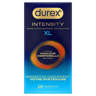 DUREX Intensity 10 préservatifs sans latex XL