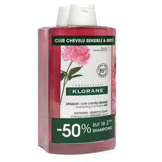 Klorane – Shampoing Apaisant Pivoine Bio Duo | Paraplus