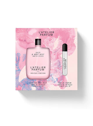 L'atelier Parfum Coffret Brume Cheveux et corps et Eau de parfum Coeur de pétales