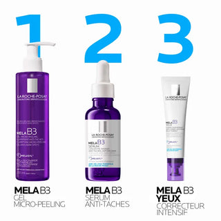 la roche posay contour yeux mela B3 soins visage regard collection routine 