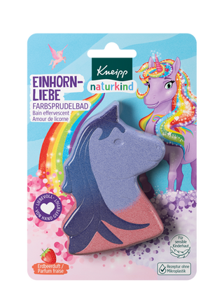 Kneipp Nature Kids Bain Effervescent Licorne Parfum Fraise 85 g