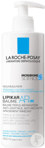 La Roche‑Posay Lipikar Baume AP+M 400 ml – Lait corps relipidant apaisant pour peaux à tendance atopique