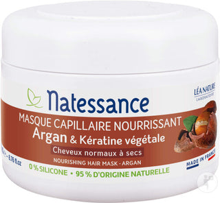 Natessance - Masque Capillaire Nutrition - Argan & Kératine végétale – 200 ml