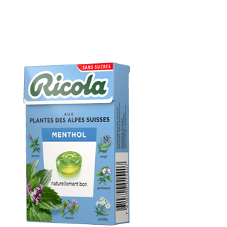 RICOLA MENTHOL Bonbons Sans Sucres - Pocket 50g