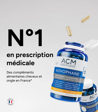 ACM Novophane – Complément Alimentaire Cheveux et Ongles 180 Gélules