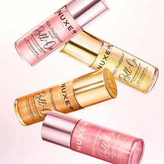 Nuxe Prodigieux Floral Or Roll-On Huile Sèche Multi-Fonctions 60 ml – Huile pailletée éclat visage corps cheveux