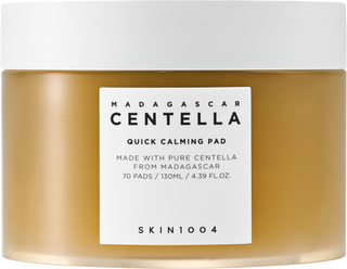 SKIN1004 Madagascar Centella Quick Calming Pad 70ea, 130ml, Effets Calmants Rapides Apaisant pour Peaux Sensi