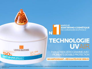 La Roche-Posay Anthelios uvair serum sunsceen SPF50+ finit naturel et léger parapharmacie paraplus