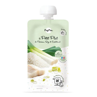 Le Petit Plat Poireau Riz Cabillaud Bio
