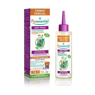 Puressentiel Lotion traitante anti-poux avec peigne- format familial