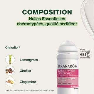 Pranarôm Roller Anti-Moustiques Bébé Bio PranaBB