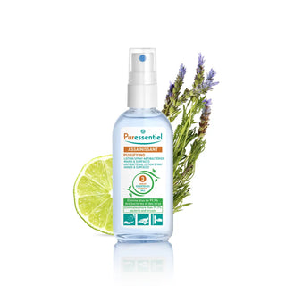 Puressentiel Lotion Spray Antibactériens Mains & Surfaces 80ml – Assainissant sans rinçage aux huiles essentielles