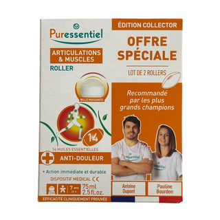 Puressentiel Roller articulations et muscles lot de 2x75ml