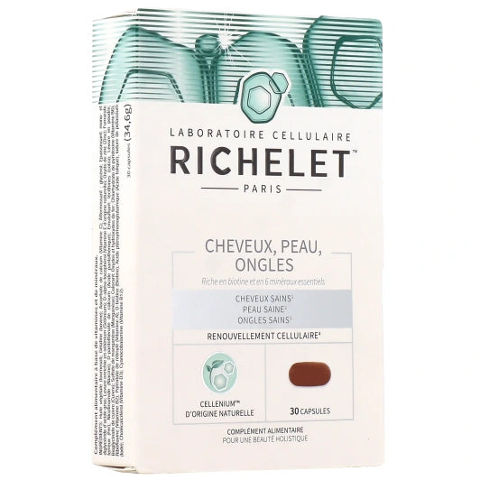 RICHELET Cheveux, Peau, Ongles - 30 capsules – Paraplus