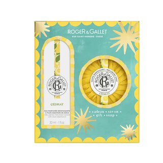 Roger & Gallet Coffret Cédrat Eau Parfumée Bienfaisante 30 ml + savon offert