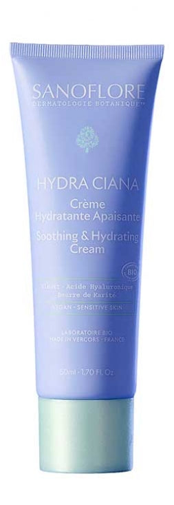 Sanoflore Hydra Ciana crème Hydratante apaisante 50mL