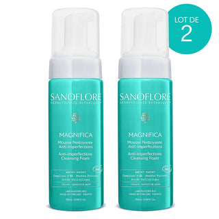 Sanoflore Magnifica Mousse Nettoyante Anti-Imperfections Bio - Lot de 2