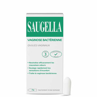 Saugella Ovules Vaginaux – Triple Effet Traitement Vaginose Bactérienne (x7)