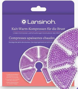 Lansinoh Compresses Thermoperles 3 en 1 Apaisantes Chaud/Froid