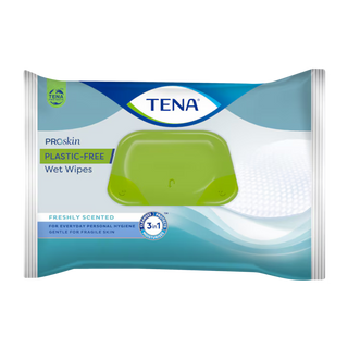 TENA ProSkin Wet Wipes – Lingettes Imprégnées Sans Plastique – Paquet de 48