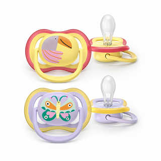 Philips Avent Ultra Air Sucettes Orthodontiques Animaux – 0-6 mois (2 sucettes)