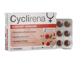 3C PHARMA CYCLIRENA URINAIRE 15+15