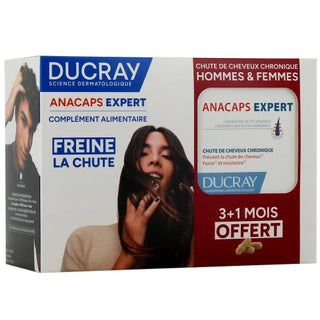 Ducray Anacaps expert Chute de Cheveux Chronique 3mois +1 offert