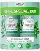 Weleda Déodorant Stick Eucalyptus Menthe Poivrée lot de 2