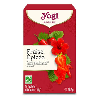 Yogi Tea – Fraise Épicée – Infusion fruitée bio